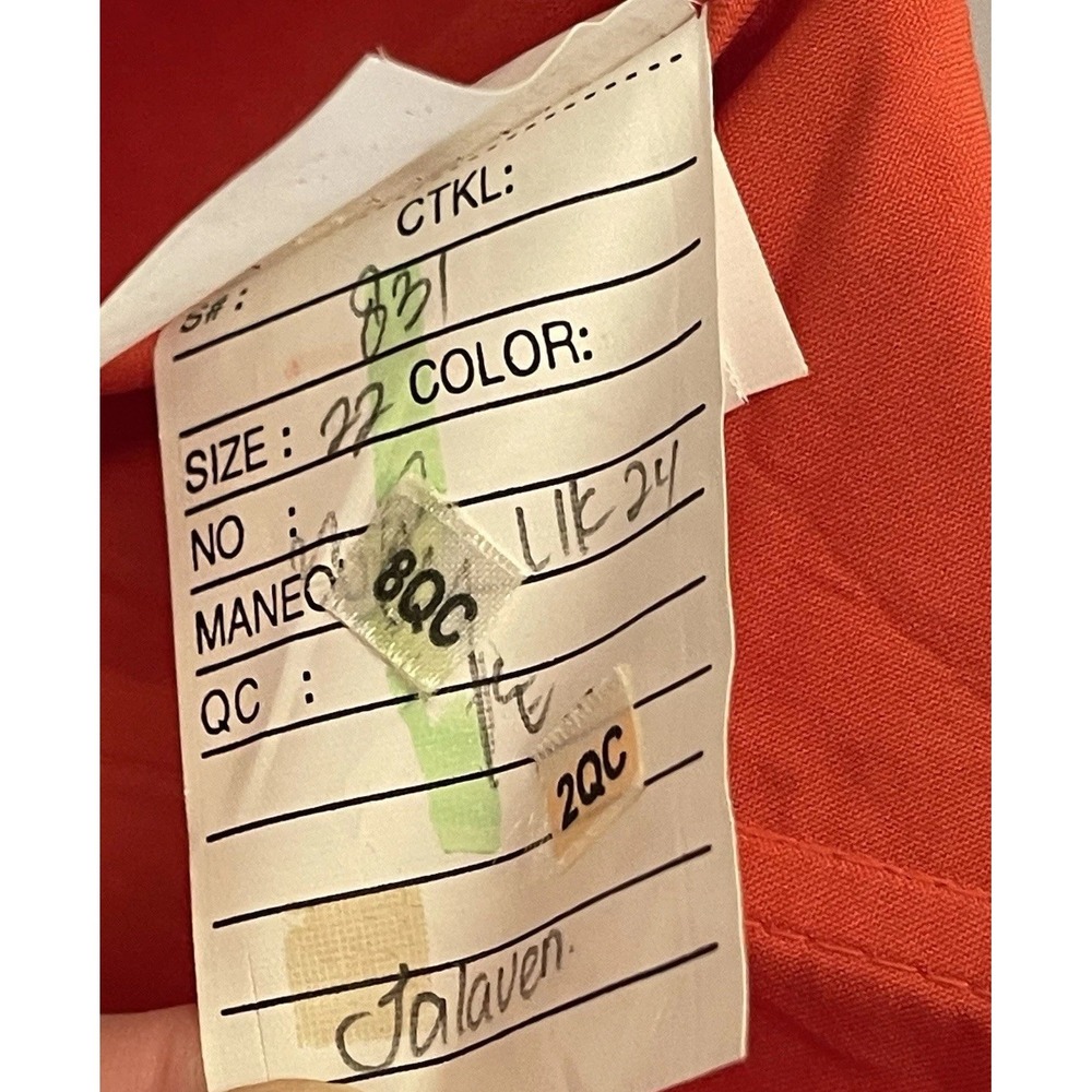 Morilee Strapless Orange Chiffon Empire Waist Dress Flowy Formal Prom Gown Event - Picture 6 of 10